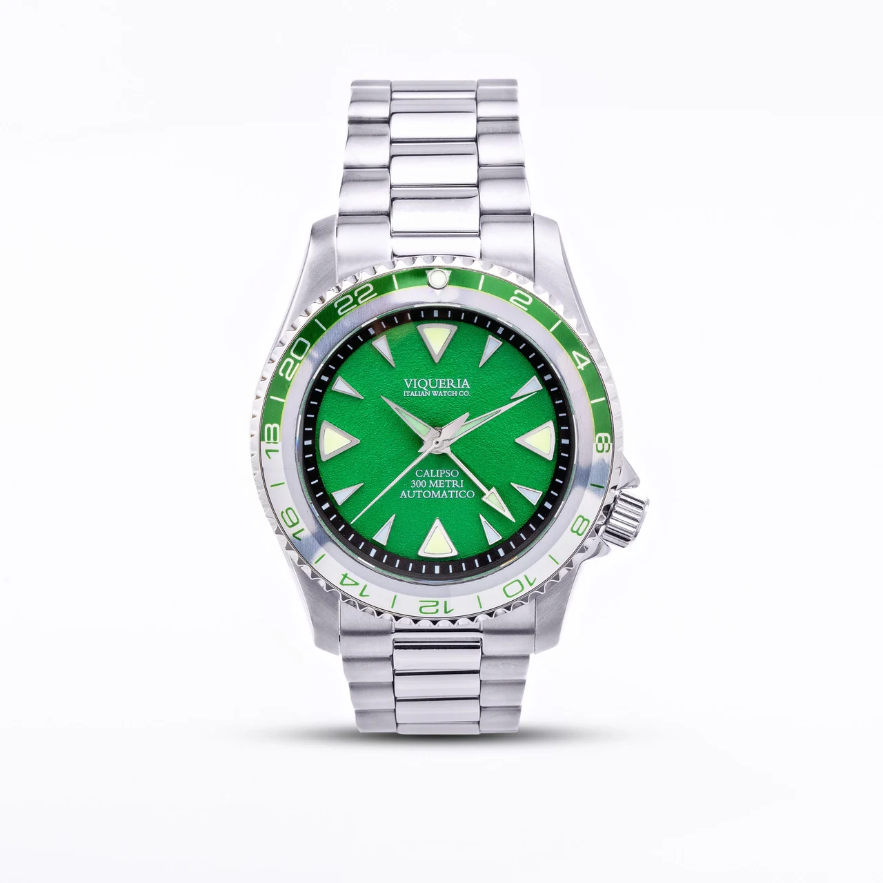 Viqueriawatches Calipso GMT – Tuscan Green 42 mm kol saati