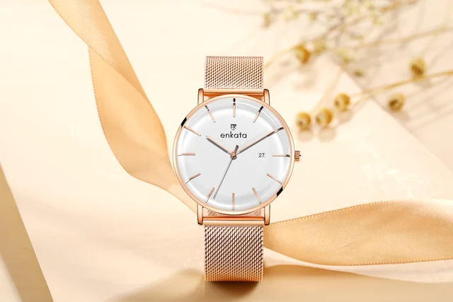 Enkatawatches Avior White kol saati