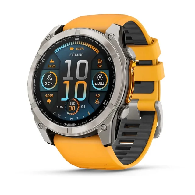 Garmin Fenix 8 51mm AMOLED Sapphire Titanium 010-02905-10 kol saati