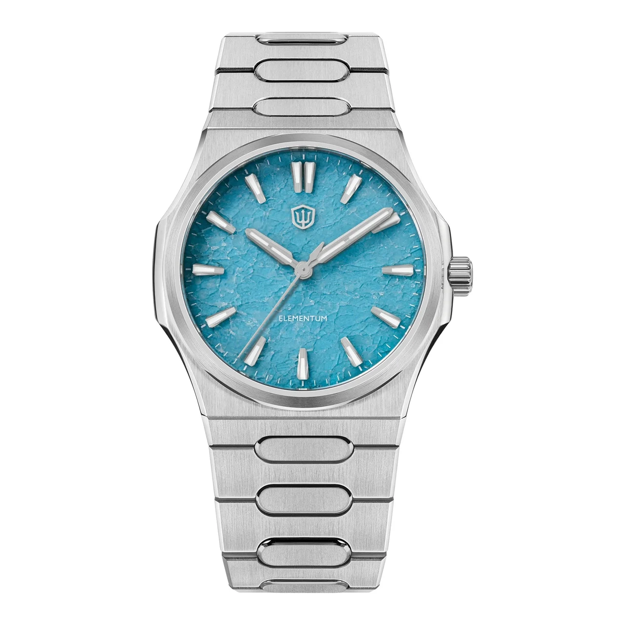 Watchdives Premier WD0016D Natural Stone Original Design Men Watch WD0016D- 棕色冰晶石 44.2 mm kol saati