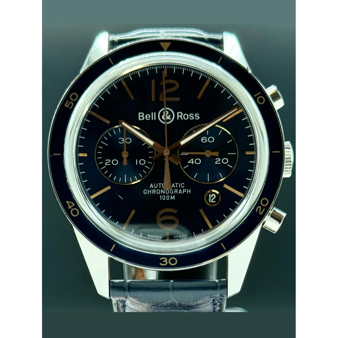 Bell & Ross Aeronavale Blue Chrono POC210000075394 43 mm kol saati