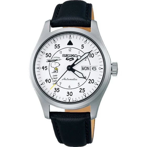 Seiko 5 Sports Seiko SRPK27 5 Sports 55th Anniversary PEANUTS Limited Edition NAP210000046688 36 mm kol saati