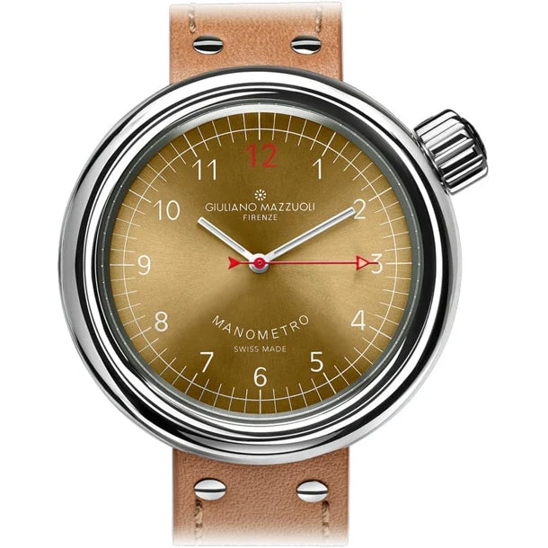 Giuliano Mazzuoli Manometro Dark Blonde Compressed MNCP10N kol saati