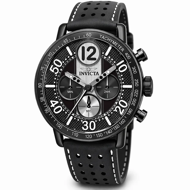 Invicta Racing Watch - 44mm. White. Black (50363) kol saati
