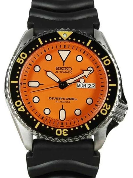 Seiko Customized Automatic Dive Watch #SKX011J1 Custom-SKX011J1 kol saati
