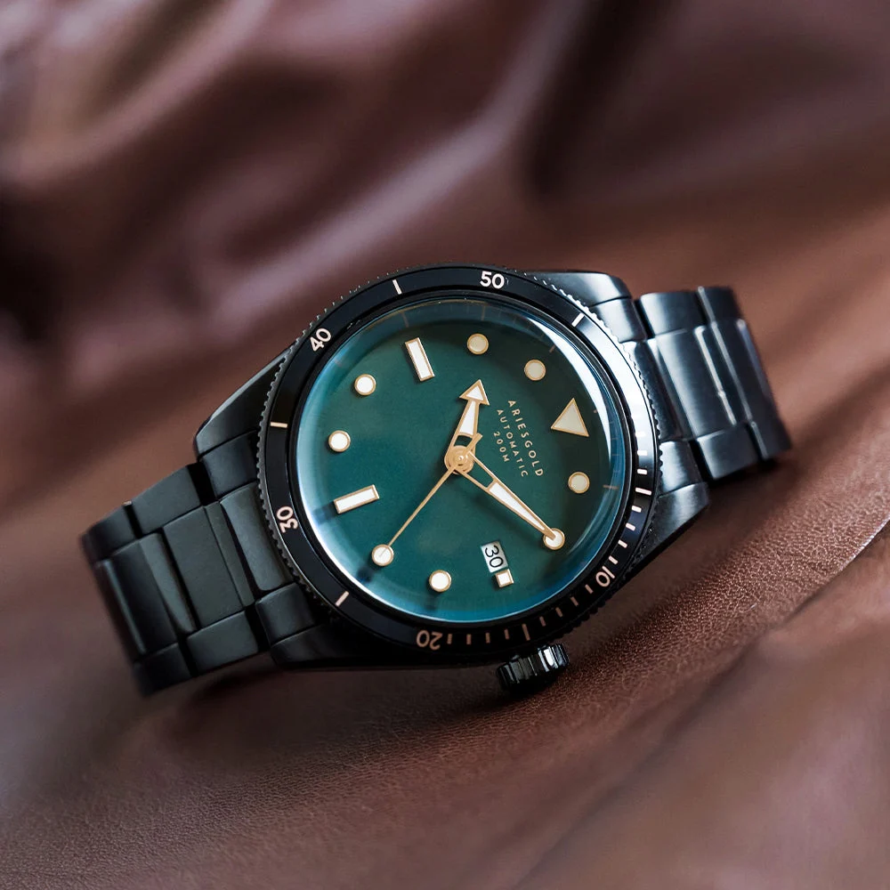 Aries Gold Bk-gnrg G 9027 BK-GNRG 40 mm kol saati
