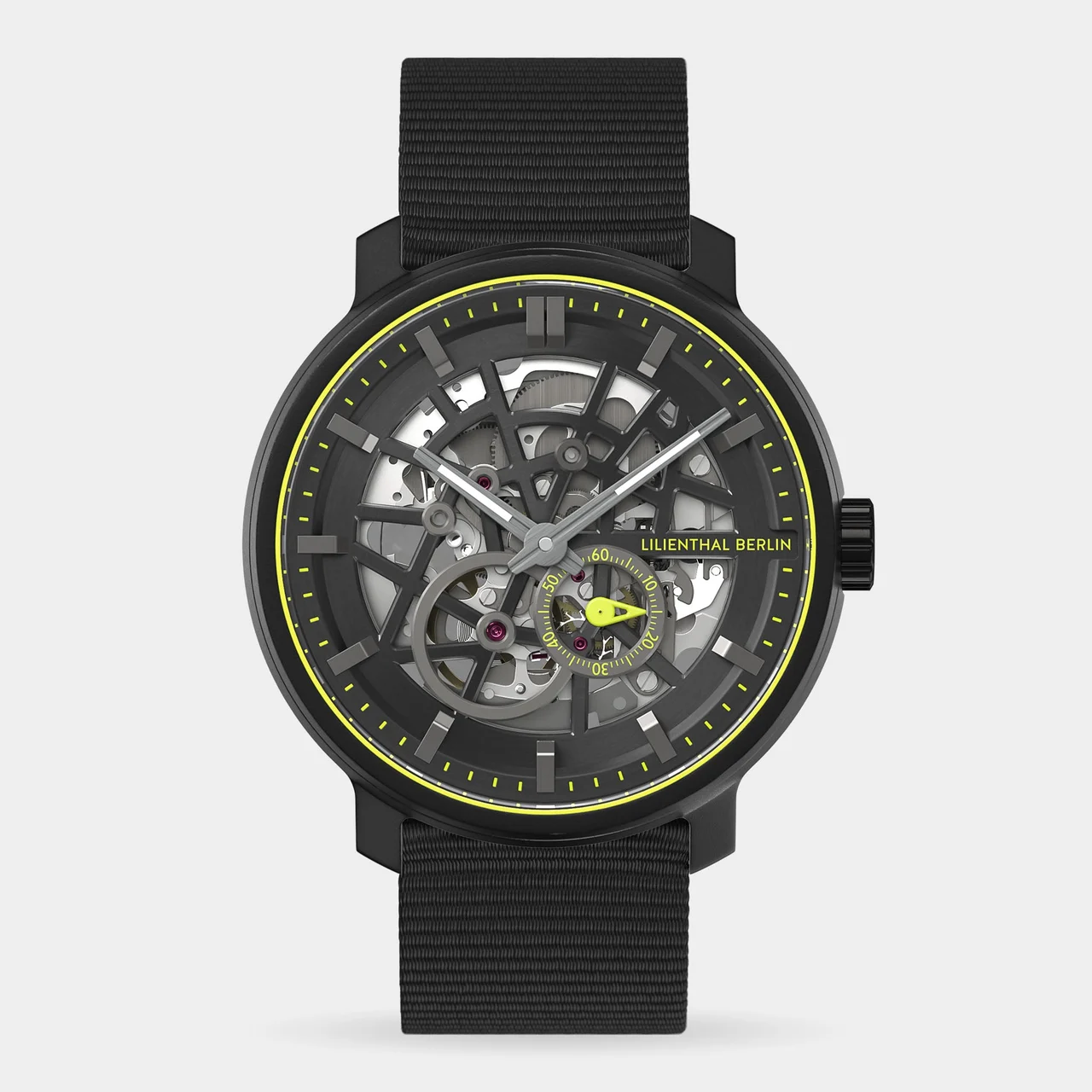 Lilienthal Berlin Neolux Skeleton N3-004-B053C 42 mm kol saati