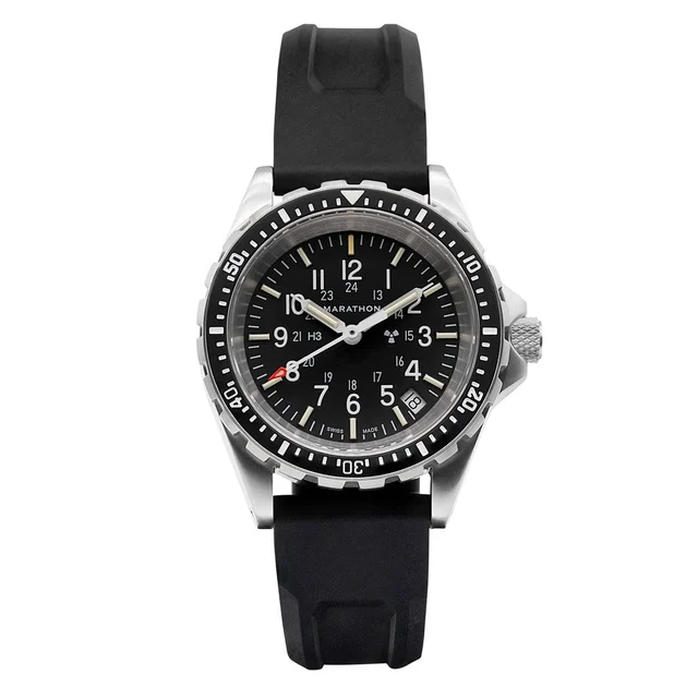 Marathon (Medium) Swiss Made, TSAR Quartz Military Divers Watch with Sapphire Crystal #WW1