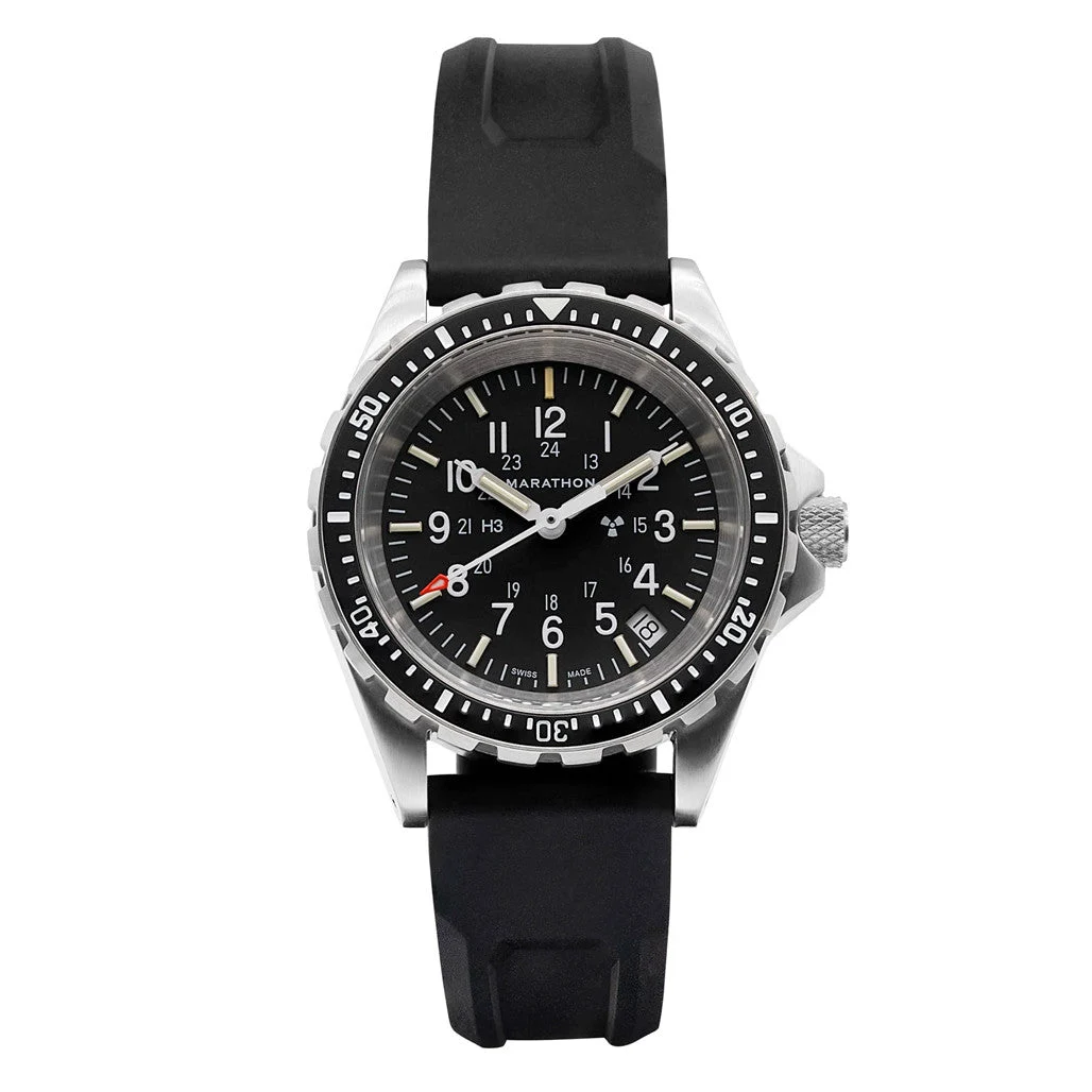 Marathon (Medium) Swiss Made, TSAR Quartz Military Divers Watch with Sapphire Crystal #WW194027 kol saati