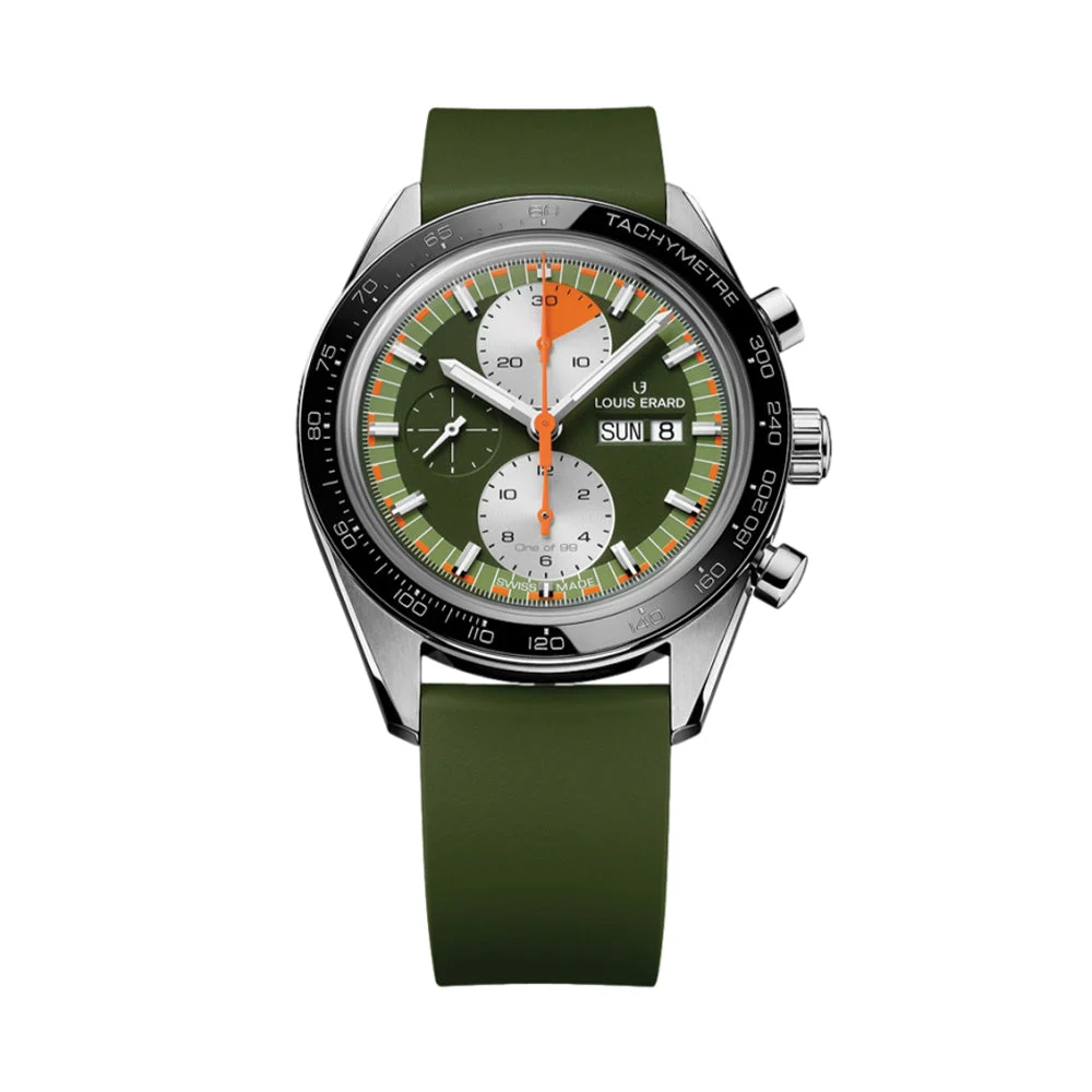Louis Erard Sport Chronograph 44mm - Green 78119TS39.BDF09 44 mm kol saati