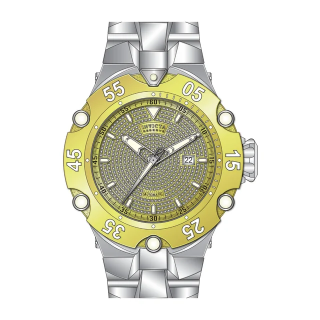 Invicta Reserve Cobra 2.24 Carat Diamond Automatic Watch - 54mm. Steel (50446) kol saati