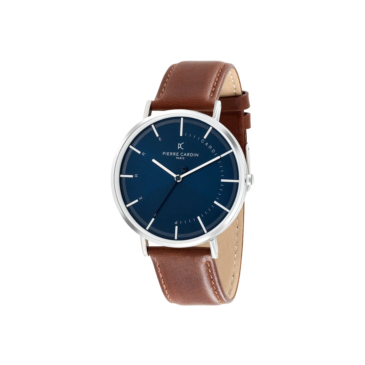 BONNE NOUVELLE MENS Bonne Nouvelle Blue Dial with Brown Leather Strap CBN.3045 42 mm kol saati