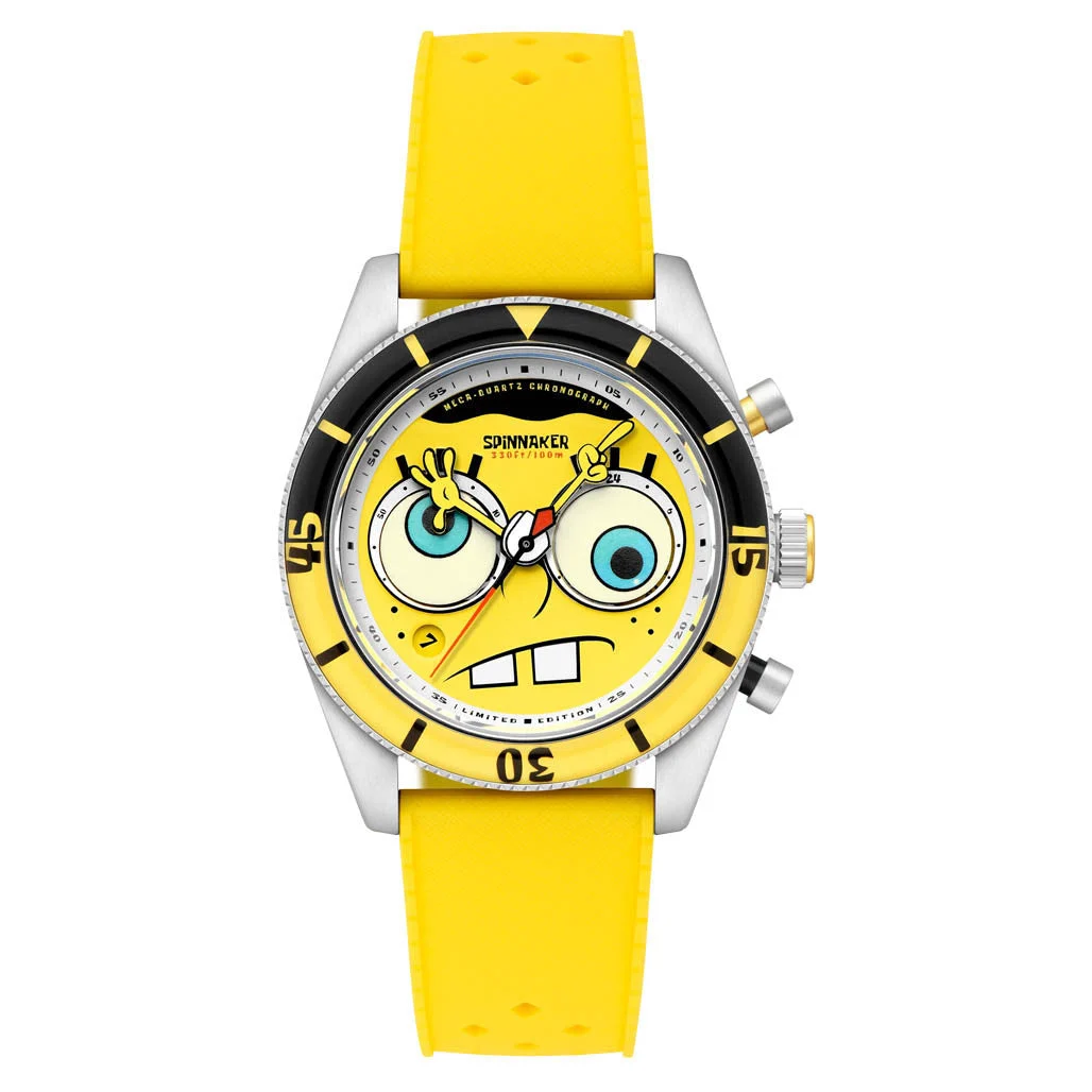 Spinnaker Fleuss Chronograph SpongeBob SquarePants Eyedial Limited Edition #SP-5154-01 kol saati