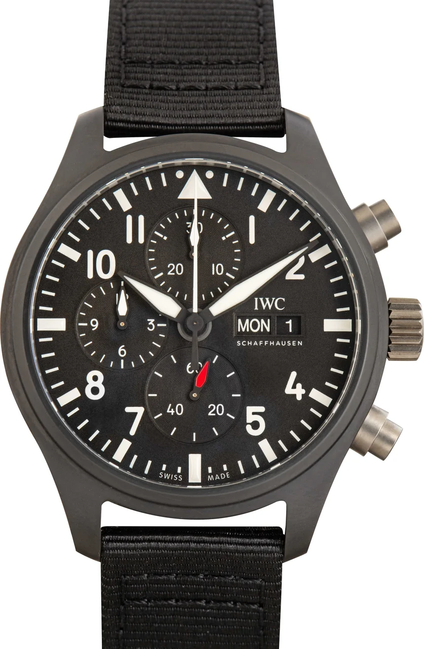 IWC Pilot’s Watch Chronograph 41 TOP GUN Ceratanium IW388106 41 mm kol saati