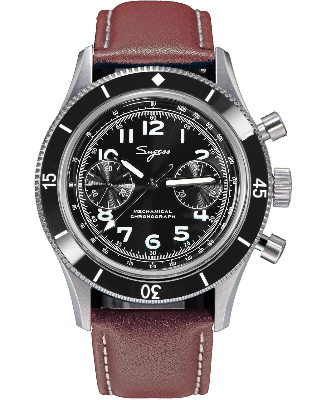 Sugess Chrono Heritage S423.02.B 42 mm kol saati