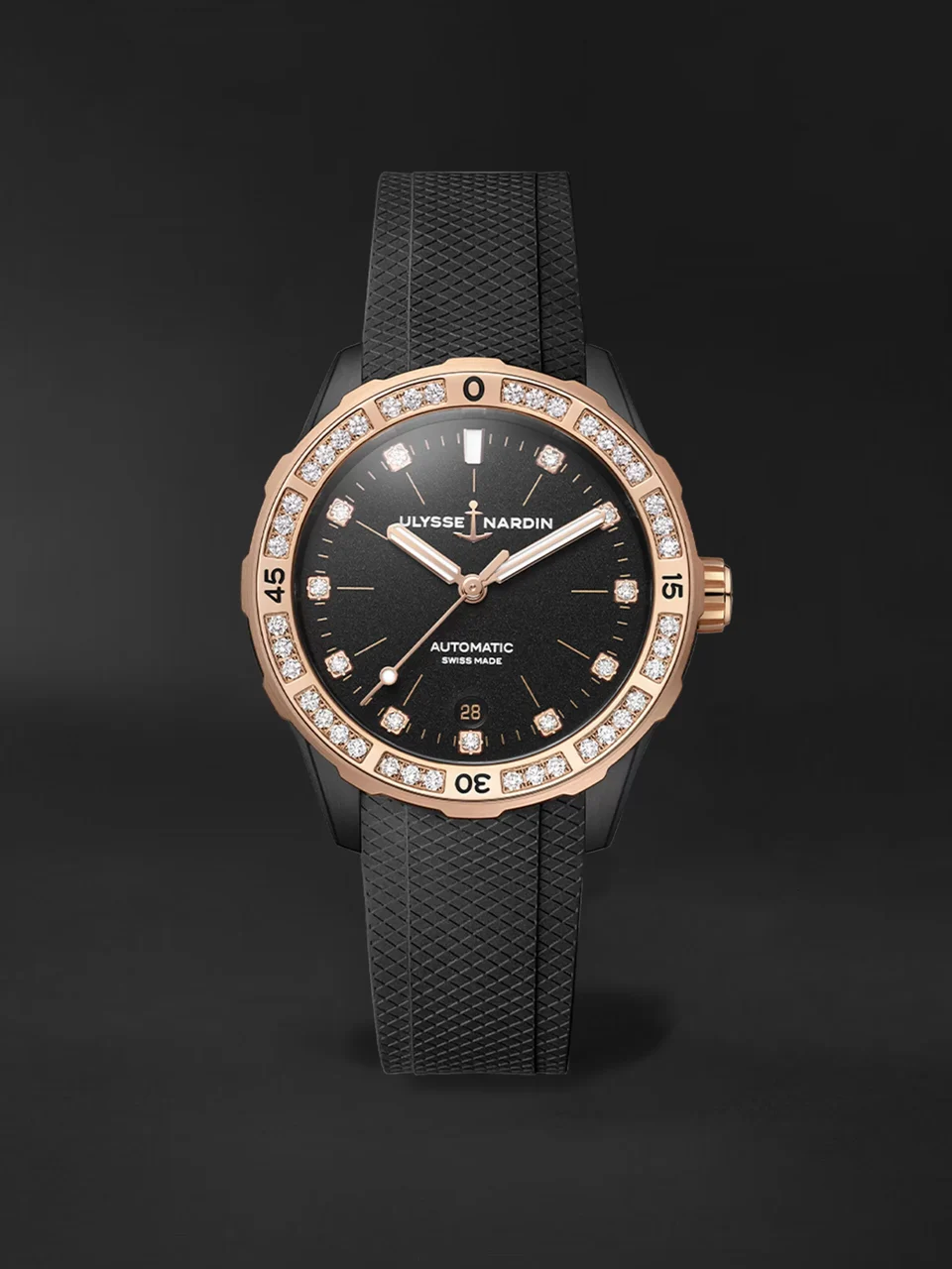 Ulysse Nardin Diver 8165-182B-3/Black 39 mm kol saati