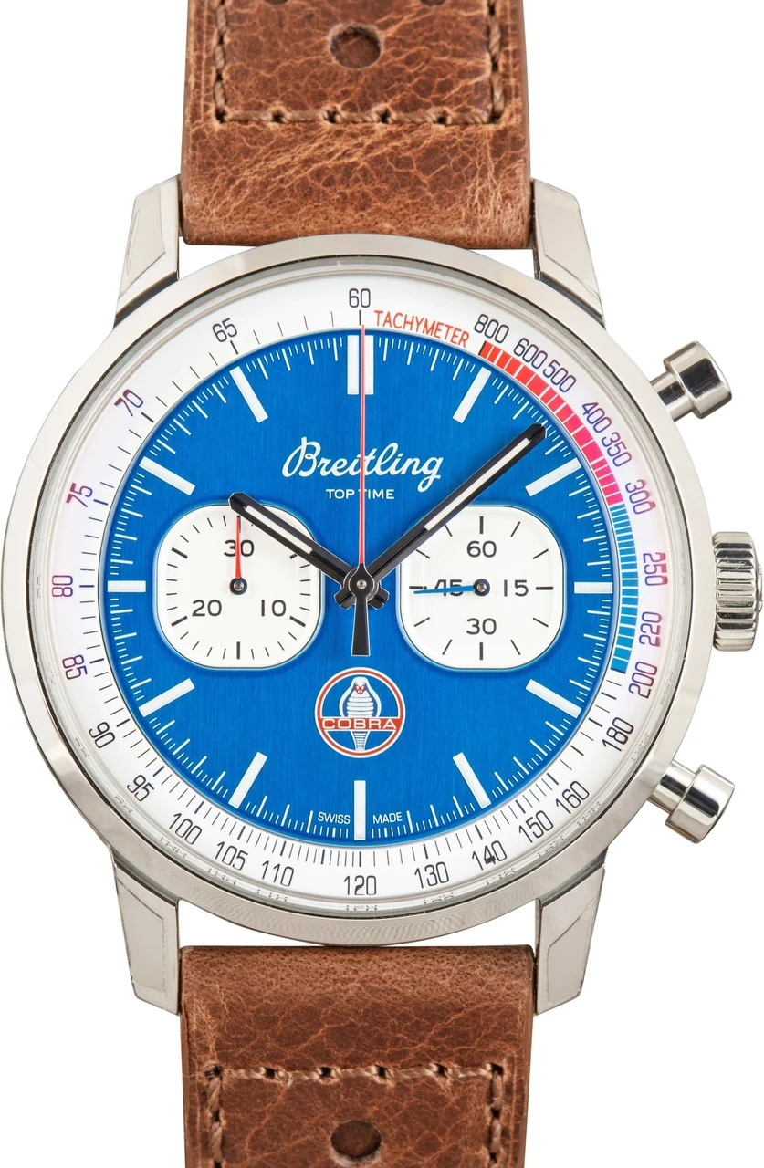 Breitling Top Time B01 Shelby Cobra Blue Dial A41315A71C1X2 kol saati