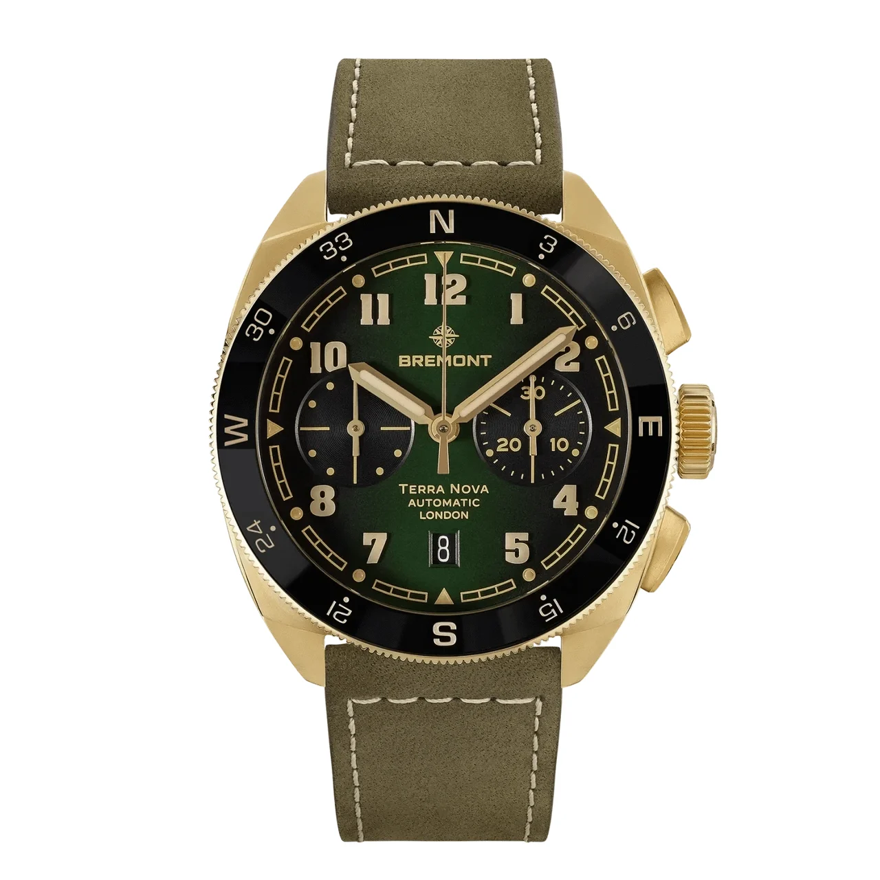 Bremont Terra Nova TN42-CHR-BZ-GN-L-S 43 mm kol saati