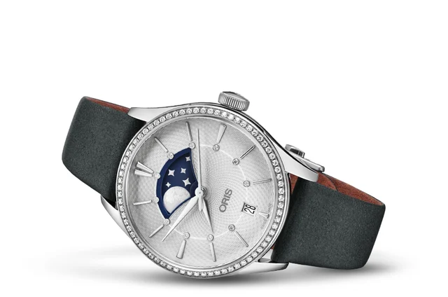 Oris Artelier Grande Lune, Date Diamonds 01 763 7723 4951-07 5 18 34FC kol saati