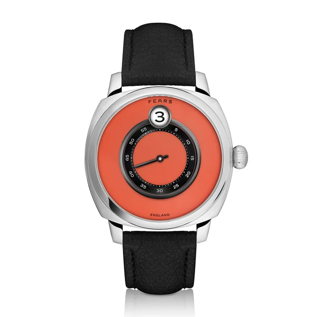 Fears Brunswick 40.5 Jump Hour Coral Lacquer kol saati