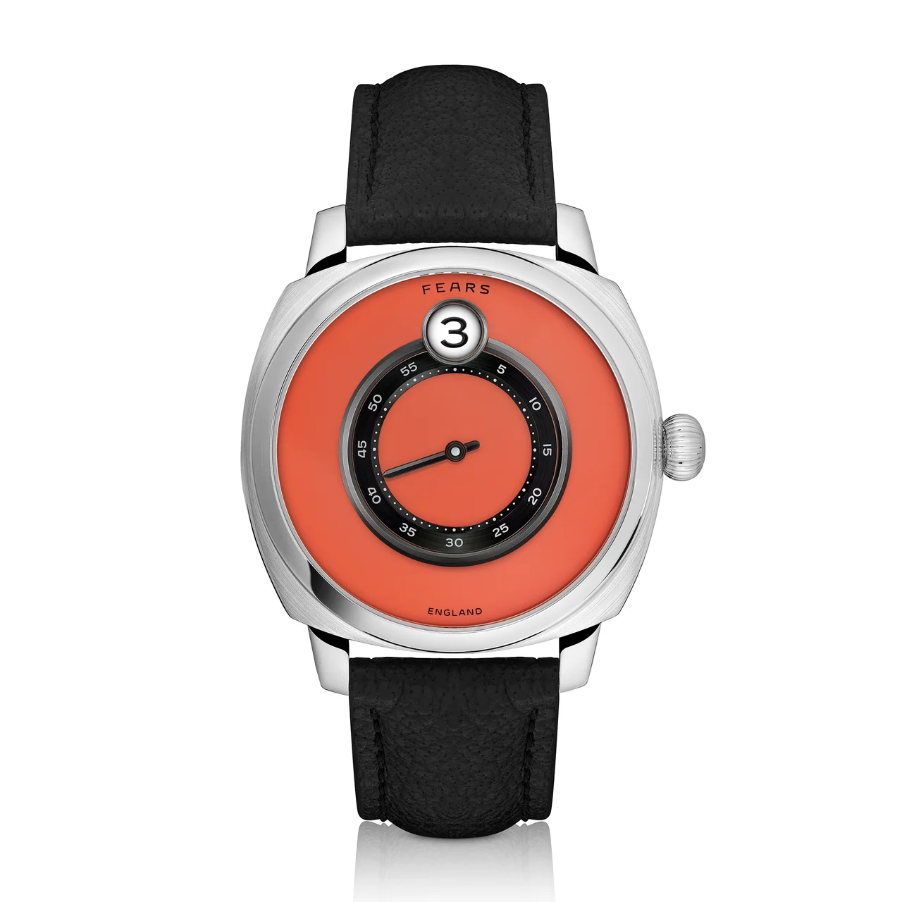 Fears Brunswick 40.5 Jump Hour Coral Lacquer 41 mm kol saati