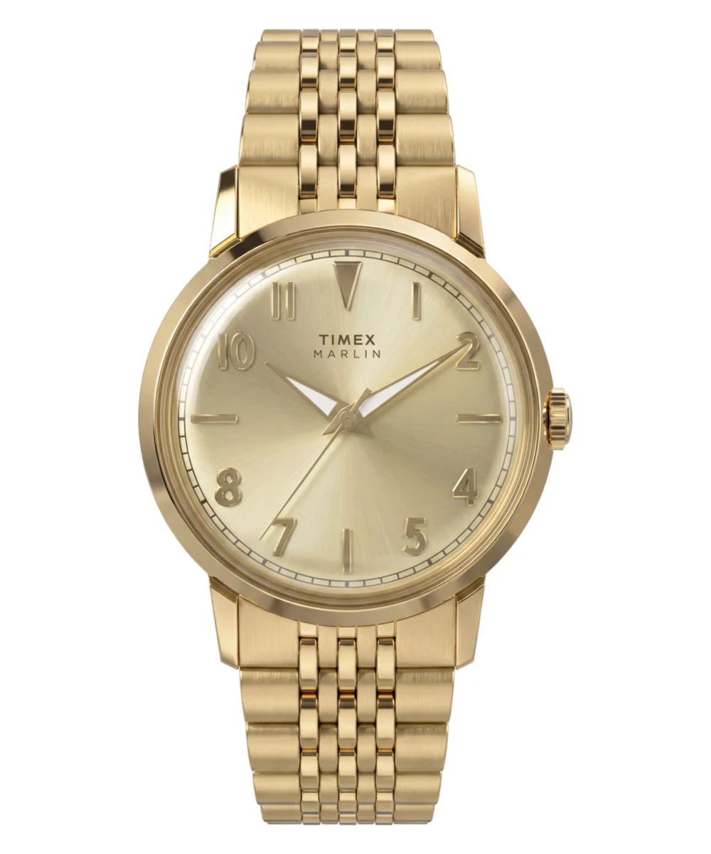 Timex Marlin® Quartz 34mm Stainless Steel Bracelet Watch TW6A04000VQ 34 mm kol saati