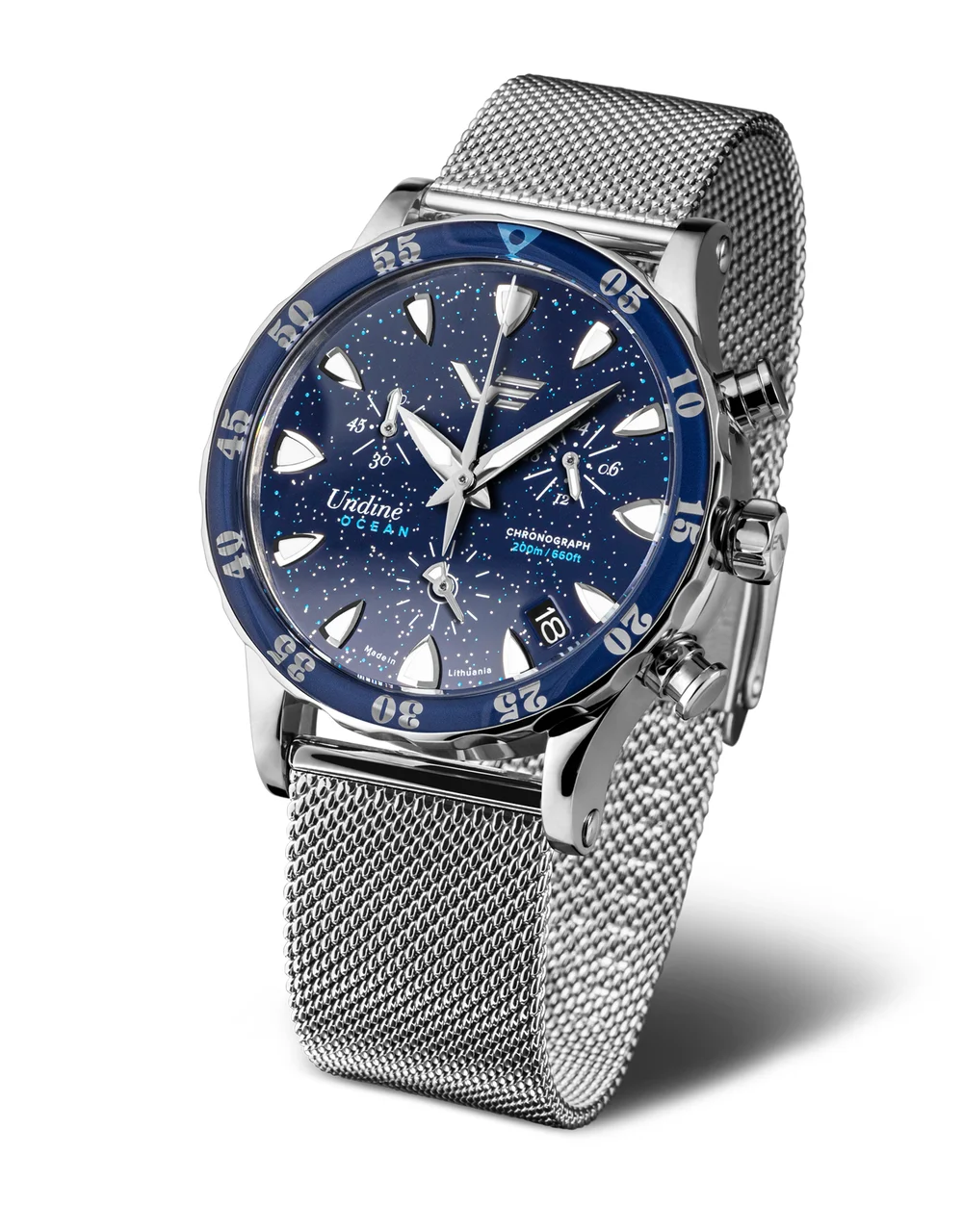 Vostok Europe Undiné VK68-515A756 Set with the Stainless Steel Mesh bracel 39 mm kol saati