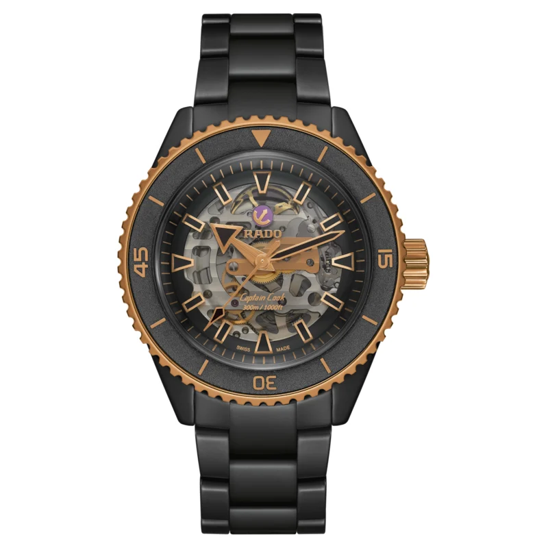 Rado Captain Cook High-Tech Ceramic Skeleton R32192152 43 mm kol saati