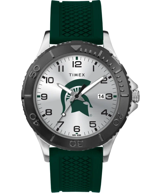 Timex Gamer Green Michigan State Spartans TWZUMCSMH kol saati