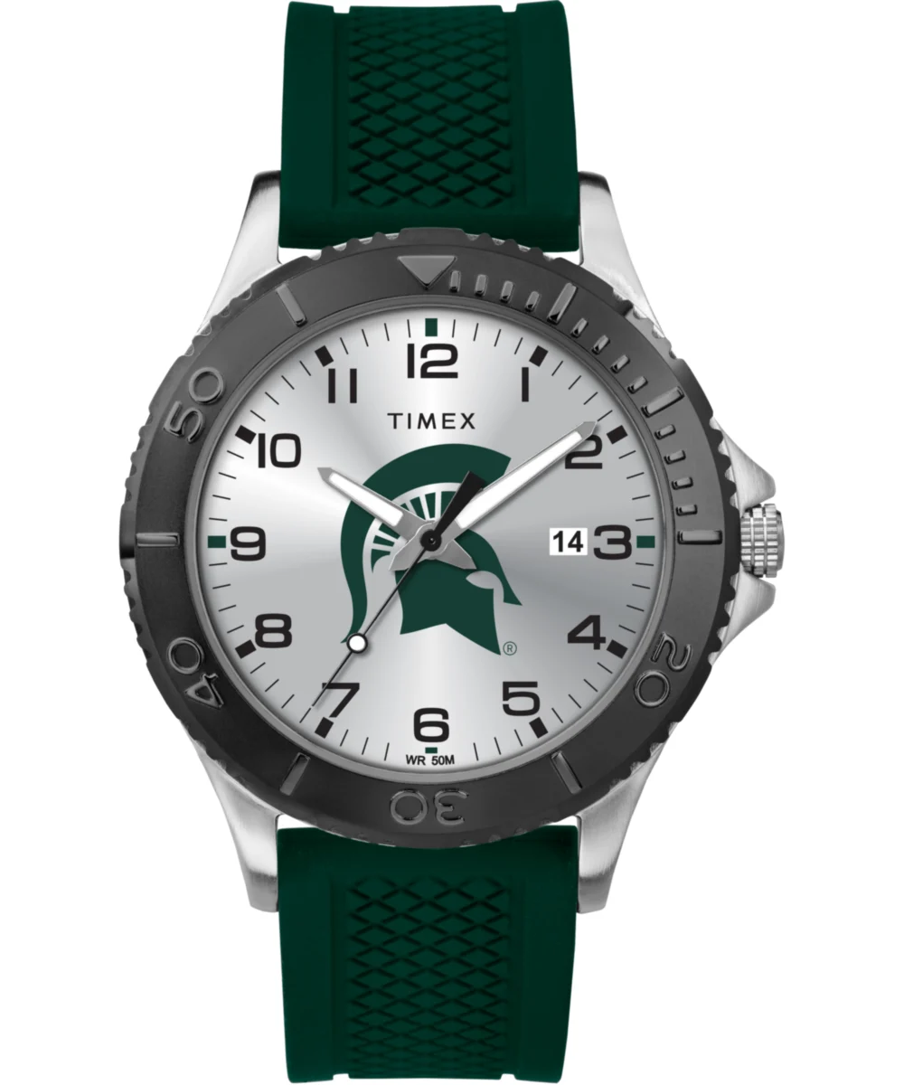 Timex Gamer Green Michigan State Spartans TWZUMCSMH 42 mm kol saati