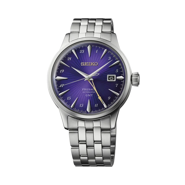 Seiko Presage Cocktail Time GMT 145th Anniversary Limited Edition 40.5mm - Purple on Brace