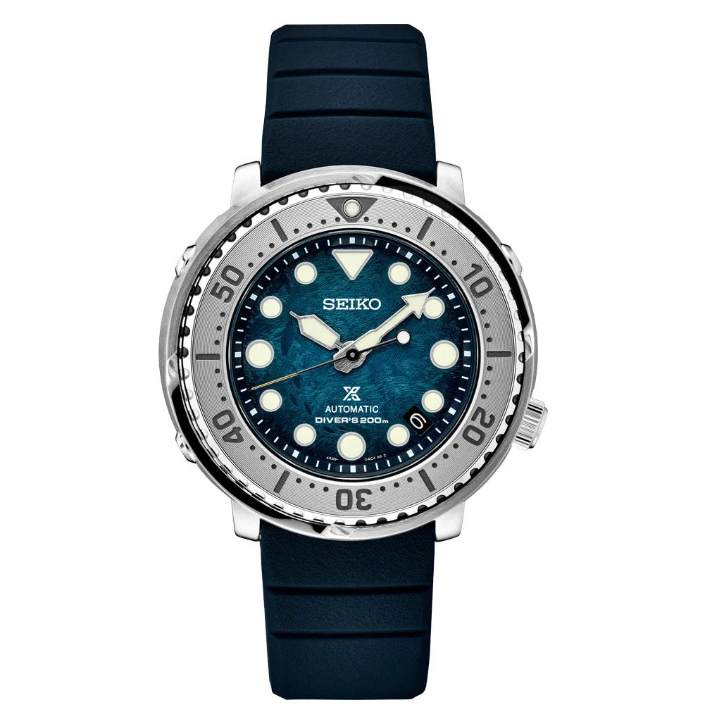 Seiko Prospex Baby Tuna "Save The Ocean Antarctica” Penguin Dial Dive Watch #SRPH77 43 mm kol saati