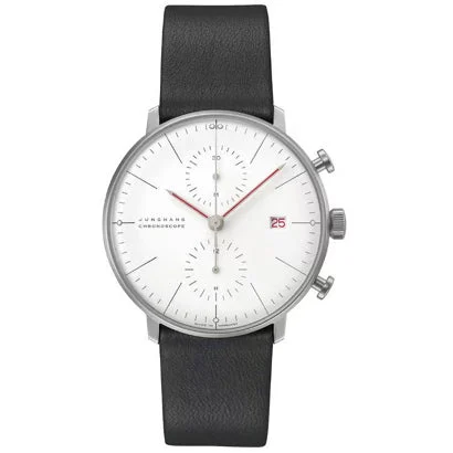 Junghans Max Bill Chronoscope Bauhaus 027/4303.02 kol saati