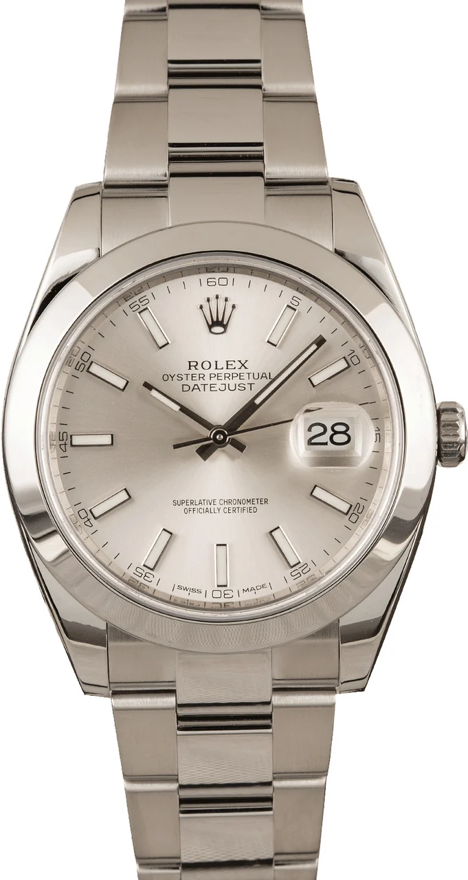 Rolex Datejust 126300 Stainless Steel Oyster T 126300SSO 41 mm kol saati