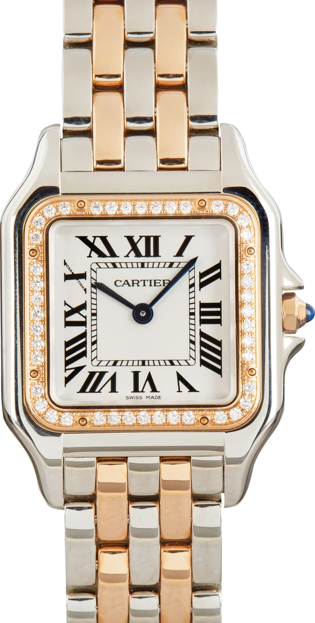 Cartier Panthere W3PN0007 Stainless Steel & Rose Gold 29 mm kol saati