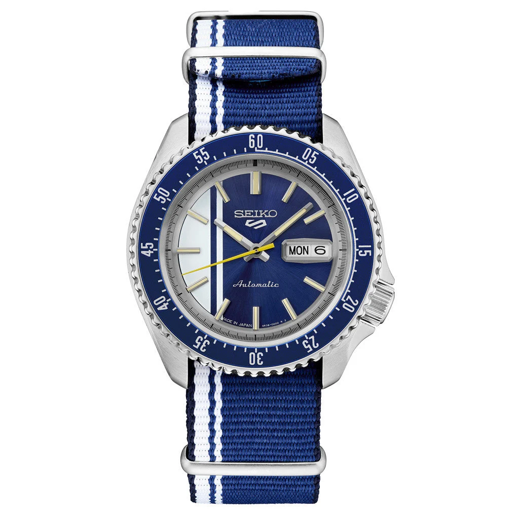 Seiko Sports US Special Edition Automatic Dive Watch with Blue Dial #SRPK69 42.5 mm kol saati