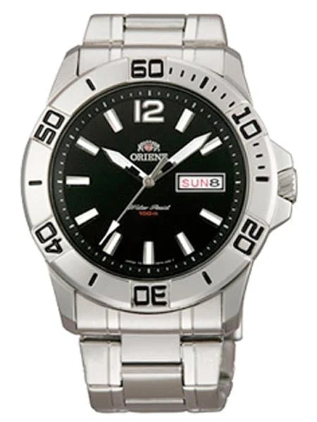 Orient New! Orca Black Dial 21-Jewel Automatic Dive Watch on a Bracelet #FEM76003B kol saa