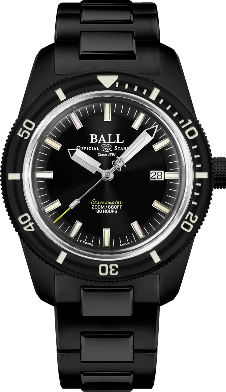 Ball Skindiver DD3208B-S2C-BK 42 mm kol saati