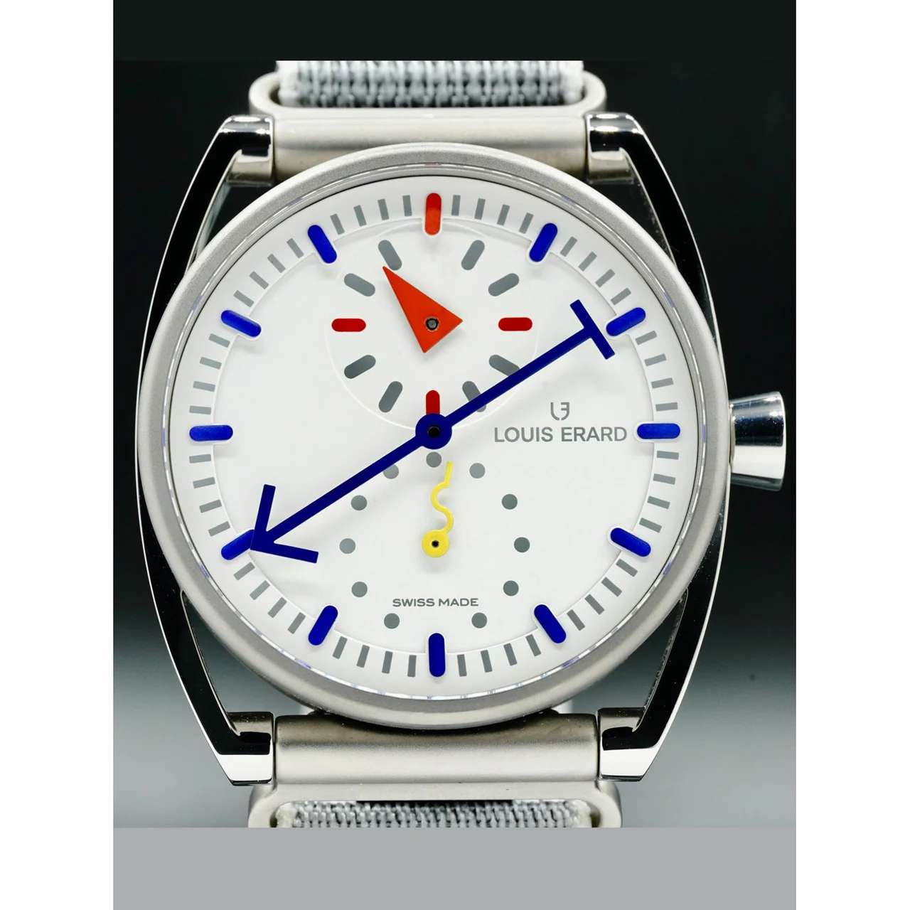 Louis Erard Alain Silberstein Regulateur Blanc 210000074278 40 mm kol saati