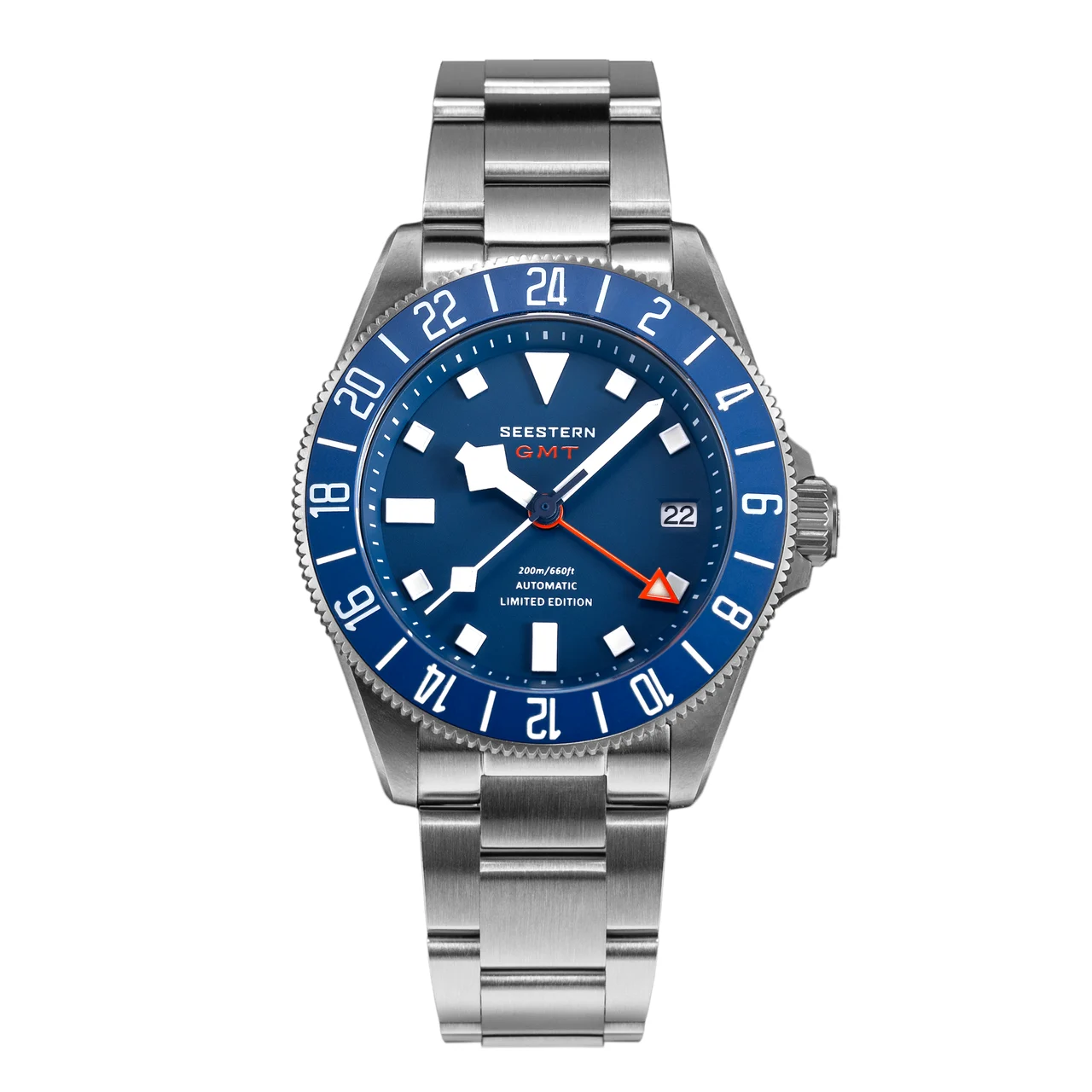 Sugess Seestern S462 Titanium Professional GMT Diver Blue Dial Blue Bezel Limited Edition seestern-s462-titanium-professional-gmt-diver-black-dial-blue-bezel-limited-edition 40 mm kol saati
