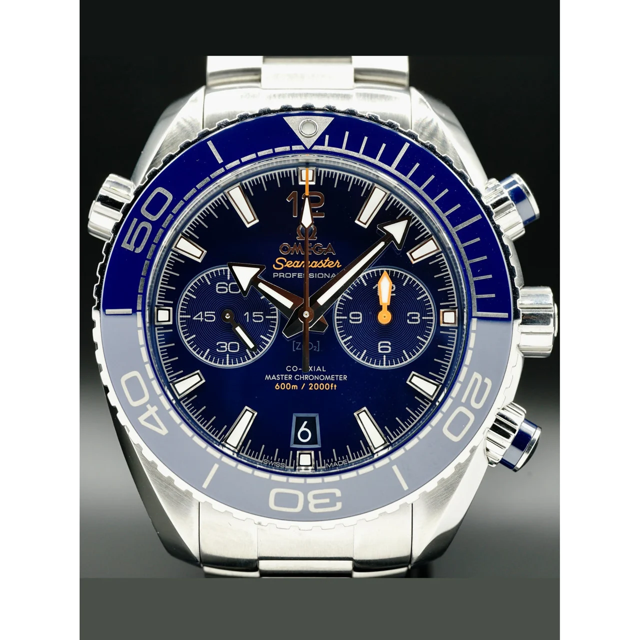 OMEGA Planet Ocean 600M Co-Axial Master Chronometer Chronograph 45.5mm 210000075890 45.5 mm kol saati