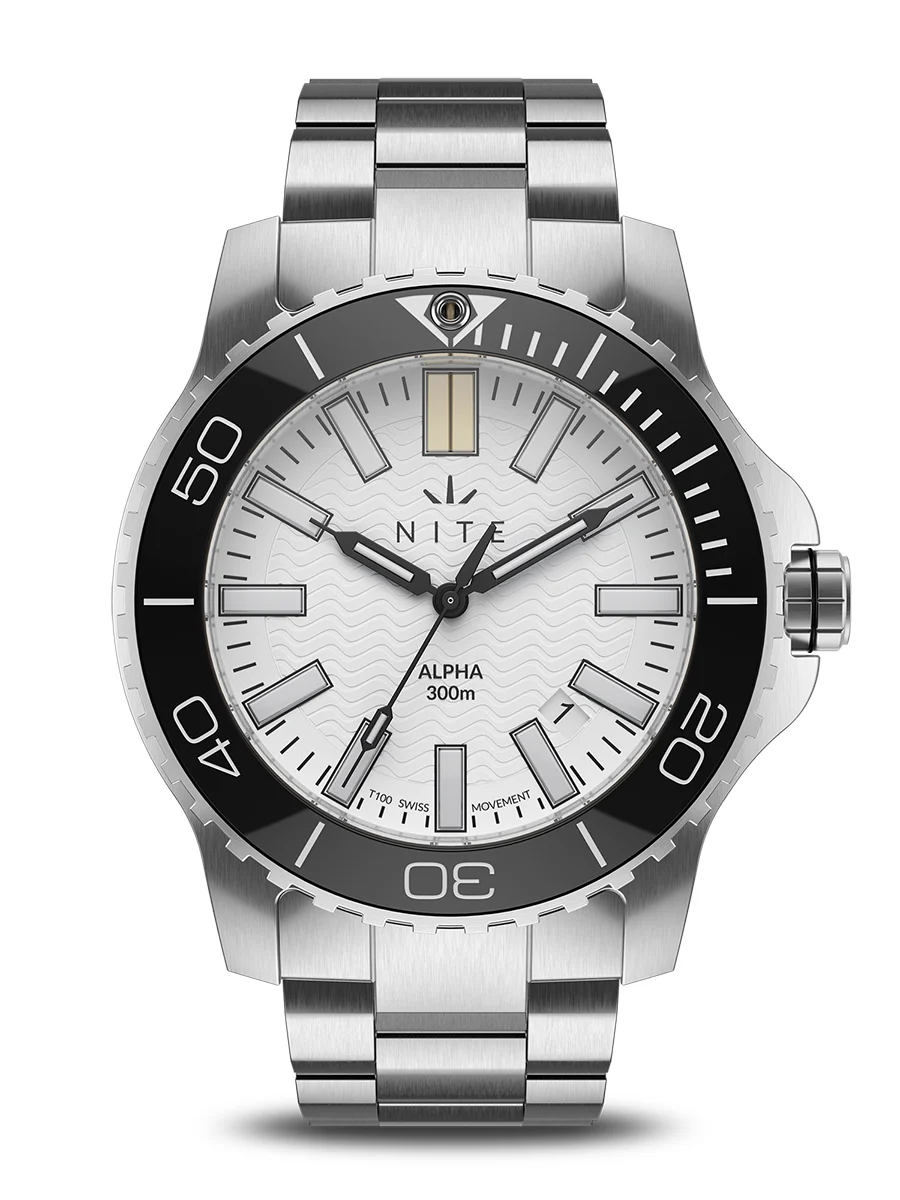 Nite Watches ALPHA229ST100WHITE 42 mm kol saati