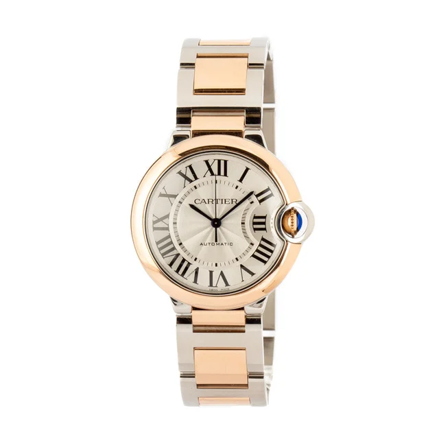 Cartier Ballon Bleu Steel & 18k Rose Gold W2BB0023 kol saati