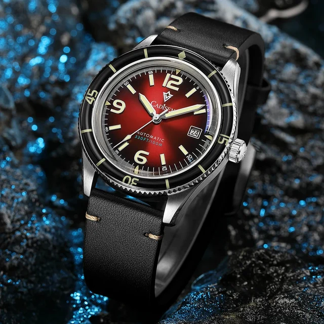 Tandorio CADISEN Fifty Fathoms C8239 40mm Dive Watch MIYOTA 8215 Movement 10bar AR Mineral