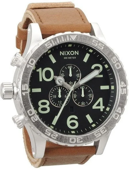 Nixon Chrono Watch with Timer Functions and Left Side Pushers and Crown #A124-1037 kol saati