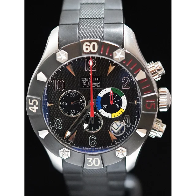 Zenith Primero Defy Black Dial 210009N32331 kol saati