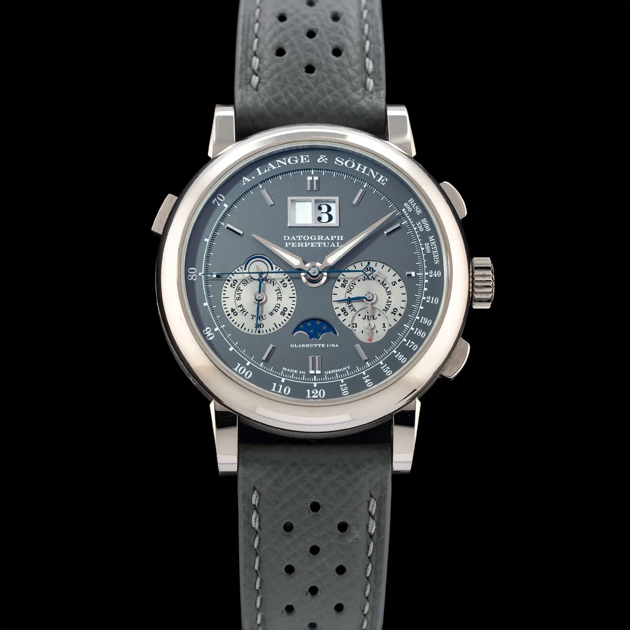 A. Lange & Sohne Lange & Söhne Datograph Perpetual Open Date POC210009N38680 41 mm kol saati