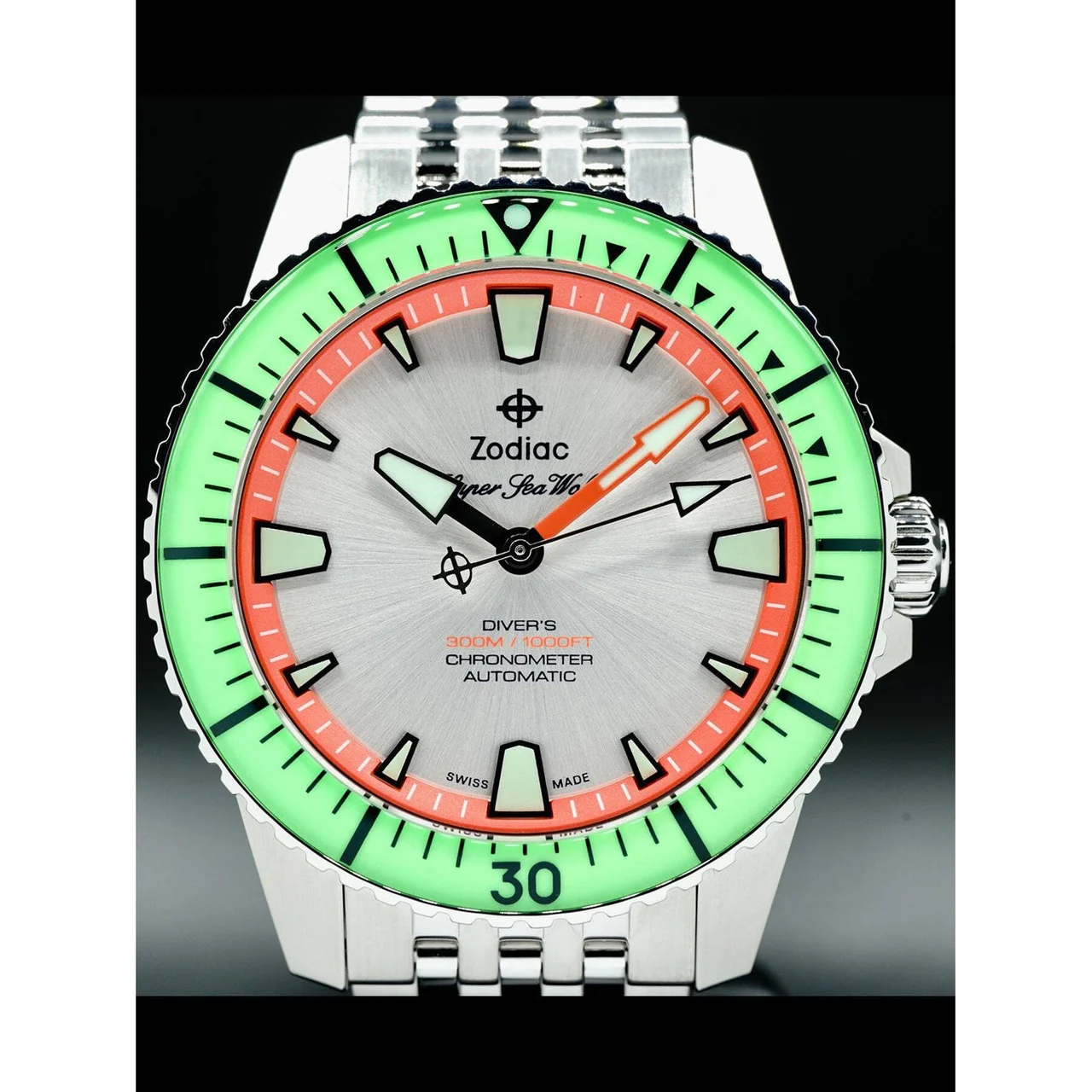 Zodiac Super Sea Wolf Pro-Diver ZO3556 210000030922 42 mm kol saati