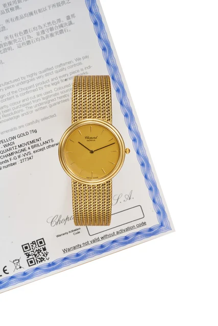 Chopard Ref. S15-2640-YB, integrated bracelet; “Wadi”; 18K yellow gold and 18K white gold