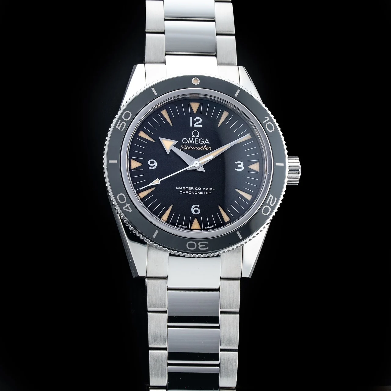 OMEGA Seamaster 300 Heritage Black Dial 210009N31017 kol saati